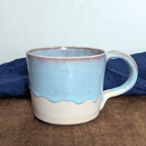 Electric Blue Mug with Hot Chocolate