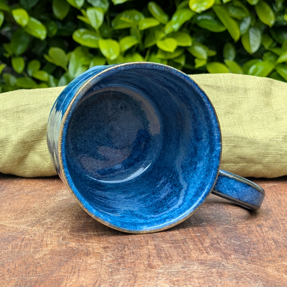 Blue Mug with Hot Chocolate