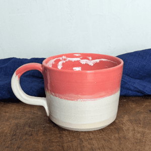 Pink Mug with Hot Chocolate